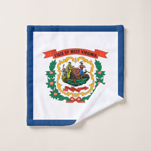 Drapeau de l'État de Virginie occidentale (Gant de toilette)