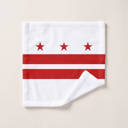 Drapeau de l'État de Washington DC (Gant de toilette)