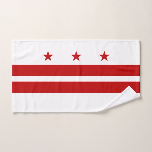 Drapeau de l'État de Washington DC (Serviette à main)