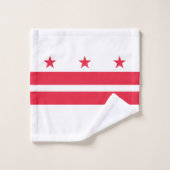 Drapeau de l'État de Washington DC (Gant de toilette)
