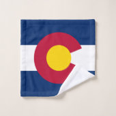 Drapeau de l'État du Colorado (Gant de toilette)