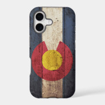 Drapeau de l'État du Colorado sur un vieux grain d