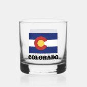 Drapeau de l'état du Colorado verre de whisky pers (Recto)