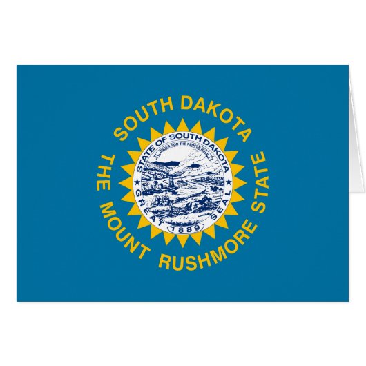 Drapeau de l'État du Dakota du Sud (Devant horizontal)