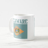 Drapeau de l'État du Delaware Mugs (Devant gauche)