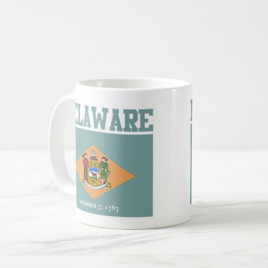 Drapeau de l'État du Delaware Mugs (Devant gauche)
