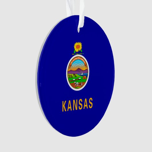 Drapeau de l'État du Kansas (devant)