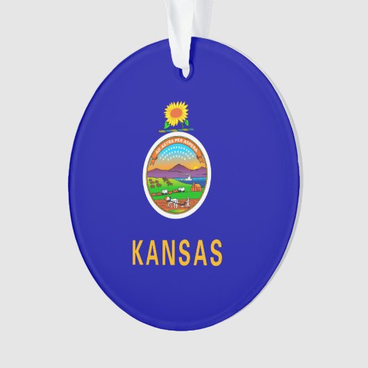 Drapeau de l'État du Kansas (devant)