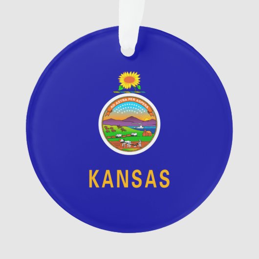 Drapeau de l'État du Kansas (devant)