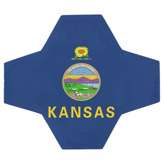 Drapeau de l'État du Kansas (Plat)