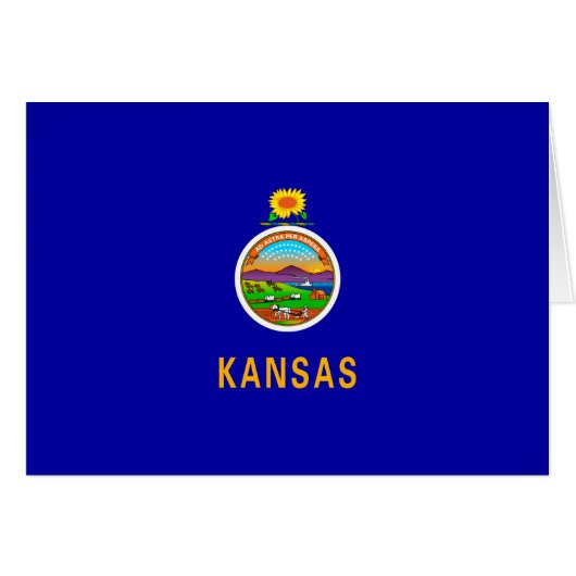 Drapeau de l'État du Kansas (Devant horizontal)