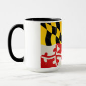 Drapeau de l'état du Maryland, café Mug avec desig (Gauche)