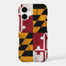 Drapeau de l'État du Maryland vintage patiné