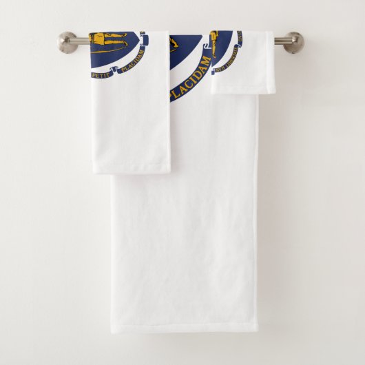 Drapeau de l'État du Massachusetts (En situation)