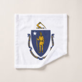 Drapeau de l'État du Massachusetts (Gant de toilette)