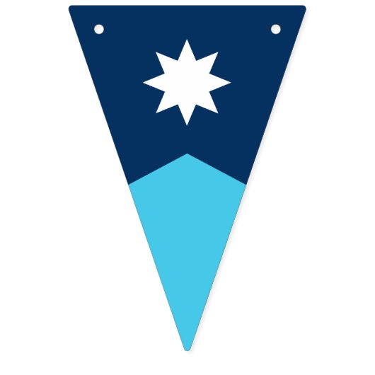 Drapeau de l'État du Minnesota Pennant Bunting (Deuxième drapeau)