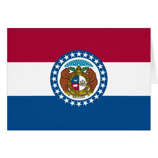 Drapeau de l'État du Missouri (Devant horizontal)
