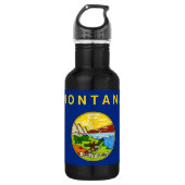 Drapeau de l'État du Montana Bouteille de la liber (Devant)