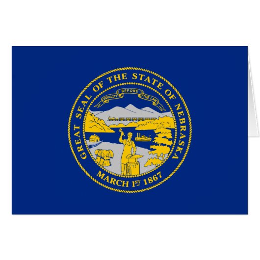 Drapeau de l'État du Nebraska (Devant horizontal)