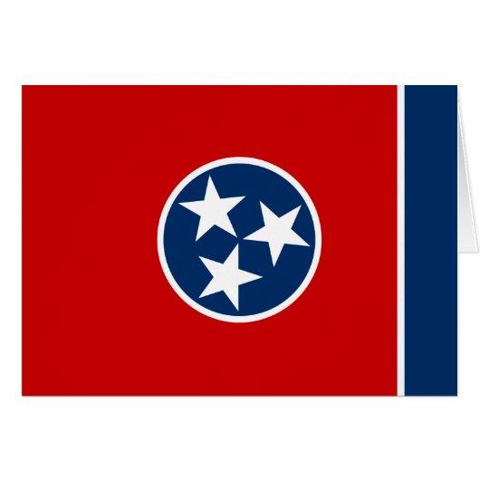 Drapeau de l'État du Tennessee (Devant horizontal)