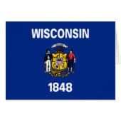 Drapeau de l'État du Wisconsin (Devant horizontal)