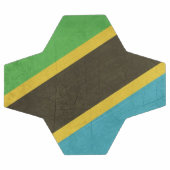 Drapeau de l'État souverain de Grunge en Tanzanie (Plat)