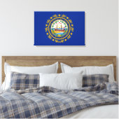 Drapeau de l'Etat sur la toile du New Hampshire Im (Insitu(Chambre))