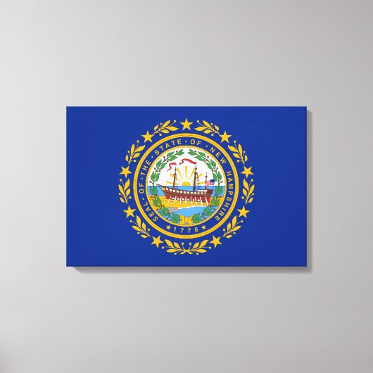 Drapeau de l'Etat sur la toile du New Hampshire Im (Recto)