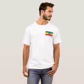 Drapeau de l'Ethiopie et T-shirt de carte (Devant entier)