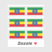 Drapeau de l'Ethiopie - une collection Sticker (Feuille)