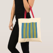 Drapeau de lignes parallèles verticales Aruba sac (Devant (produit))