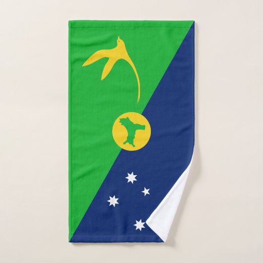 Drapeau de l'île Christmas (Serviette à main)