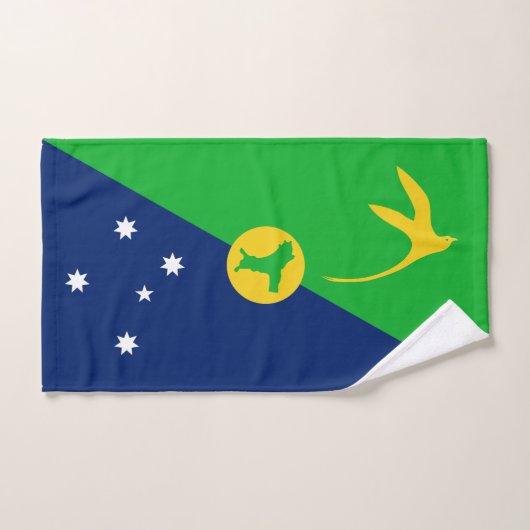 Drapeau de l'île Christmas (Serviette à main)