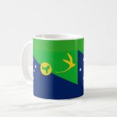 Drapeau de l'île Christmas Céramique Café Mug (Devant gauche)