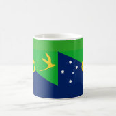 Drapeau de l'île Christmas Céramique Café Mug (Centre)