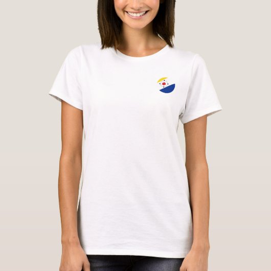Drapeau de l'île de Bonaire T-Shirt (Devant)