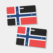 Drapeau de l'île de Bouvet Badge (Avant & arrière)