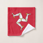 Drapeau de l'île de Man (Gant de toilette)