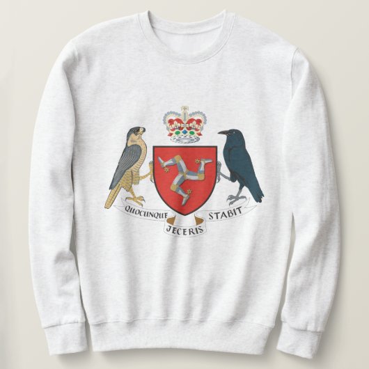 Drapeau de l'île de Man - Sweatshirt de l'emblème (Design devant)