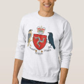 Drapeau de l'île de Man - Sweatshirt de l'emblème (Devant)