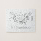 Drapeau de l'île Vierge des États-Unis Puzzle de c (Horizontal)