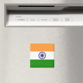 Drapeau de l'Inde Magnet (In Situ (Lave-vaisselle))