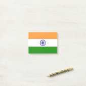Drapeau de l'Inde Post-it® Notes (Sur un bureau)