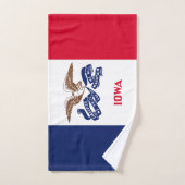 Drapeau de l'Iowa (Serviette à main)