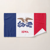 Drapeau de l'Iowa (Serviette à main)