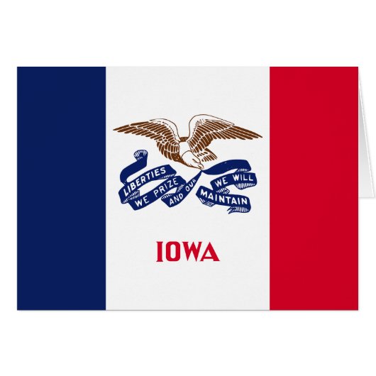Drapeau de l'Iowa (Devant horizontal)