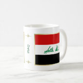 Drapeau de l'Irak + Tasse de carte (Devant droit)