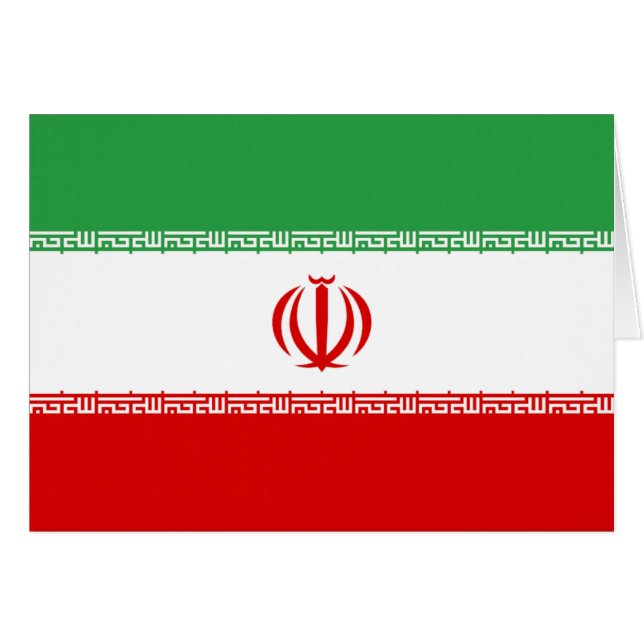 Drapeau de l'Iran (Devant horizontal)