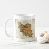 Drapeau de l'Iran + Tasse de carte