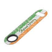 Drapeau de l'Irlande avec motif shamrock (Devant angulaire)